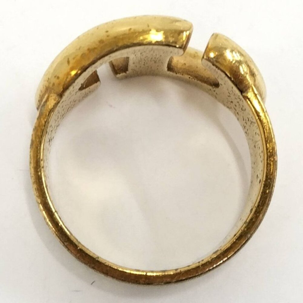 Christian Dior Ring CD Logo Plated GP Gold Size - Picture 5 of 10